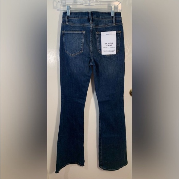 Frame NWT Le High Flare high rise button fly flare leg jeans Size 27 - Picture 15 of 15